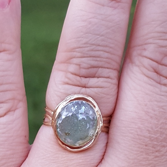 14k Roman Glass Adi Paz Ring - Picture 3 of 7